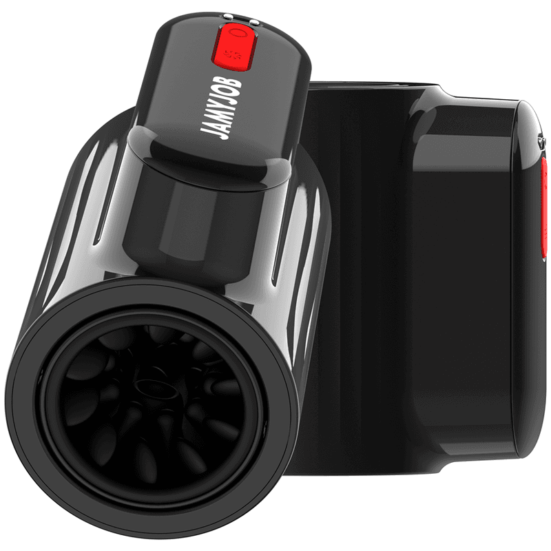 Jamyjob Masturbateur Vortex et Rotation Tech Turbo Mode - Noir et rouge, photo 6