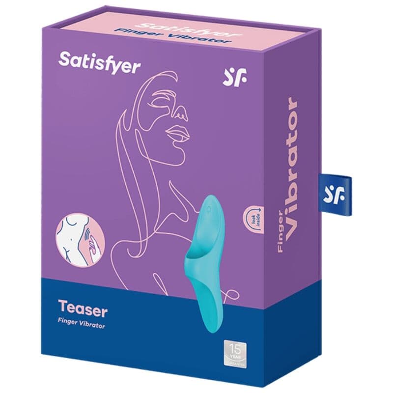 SATISFYER - VIBRATEUR DOIGTS TEASER LUMIÈRE BLEUE, photo 5