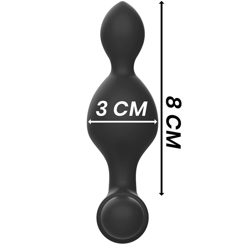 Black & Silver Tucker - Plug anal vibrant en silicone avec télécommande, Petit, Noir, photo 5