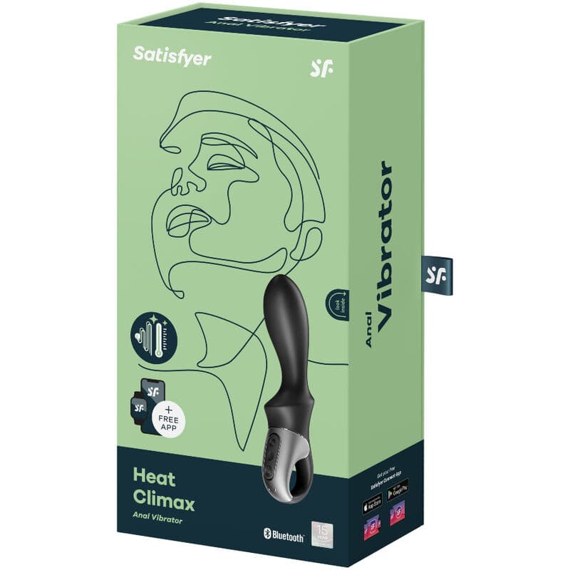 Satisfyer Vibrateur anal chauffant connecté Heat Climax - Noir, photo 4