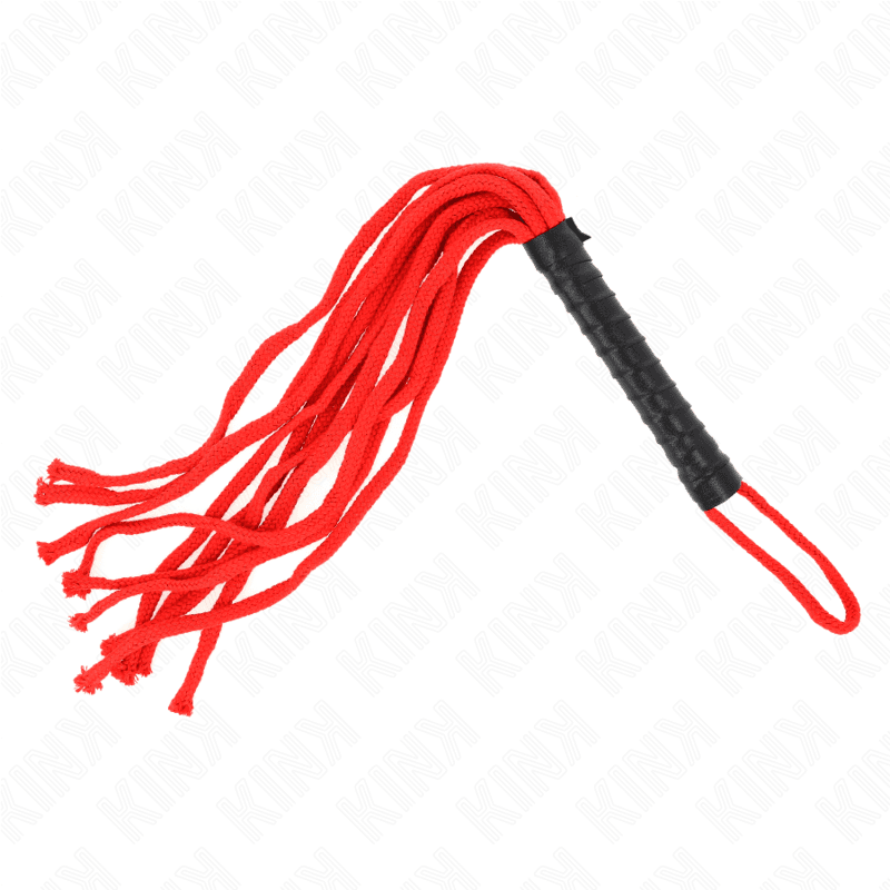 Kink Fouet en corde Rojo 56 cm - Rouge, photo 2