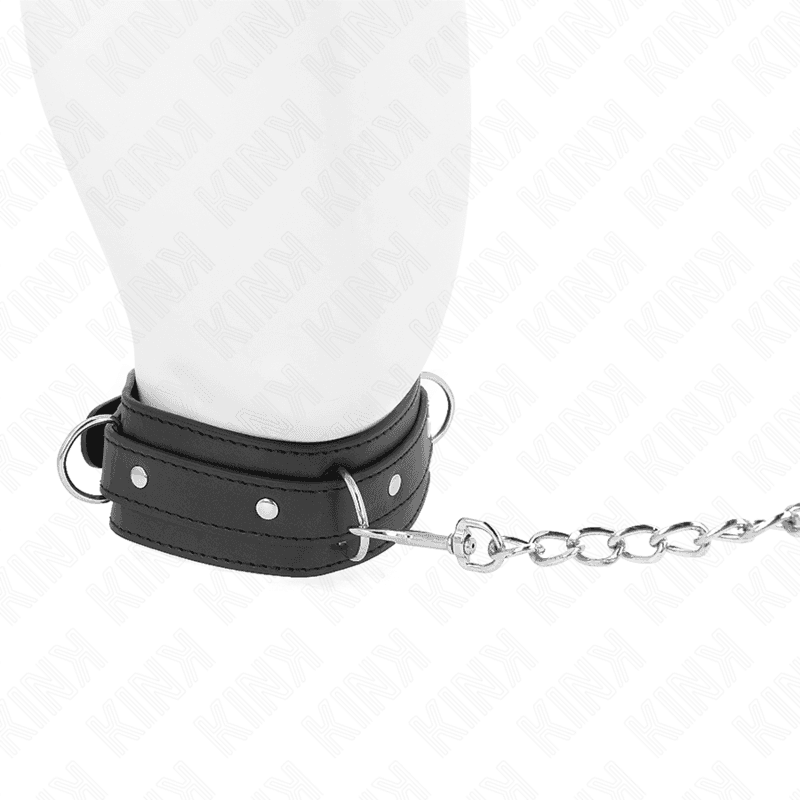 Kink Collier avec laisse amovible 65 cm - Noir, photo 3