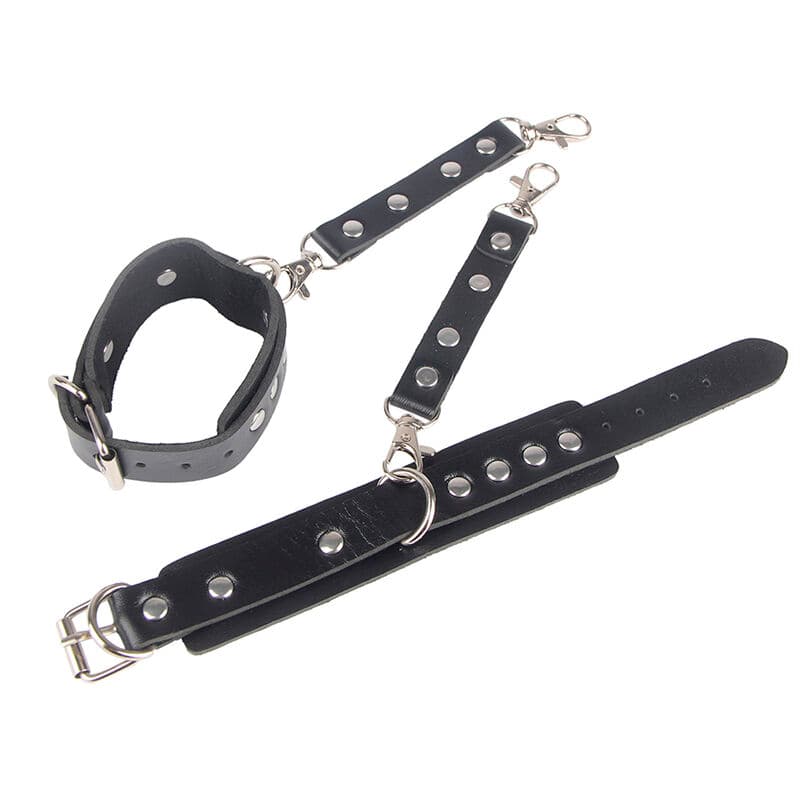 SUBBLIME - 953690 MENOTTES AVEC CEINTURE DE BONDAGE NOIRE TAILLE UNIQUE, photo 9