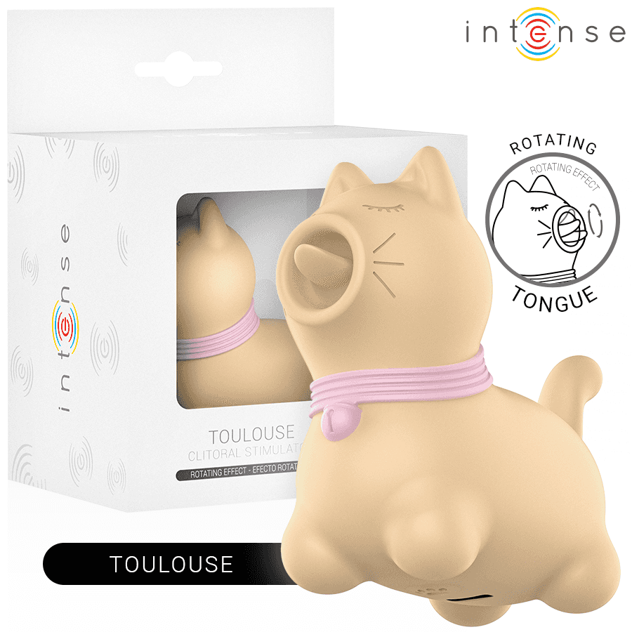 Intense Toulouse stimulateur clitoridien rotatif à 360° jaune