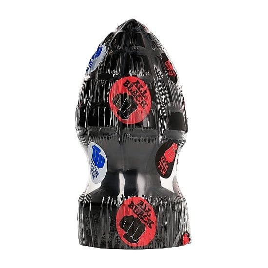 All Black Plug anal Grenade 14 cm - Noir, photo 3