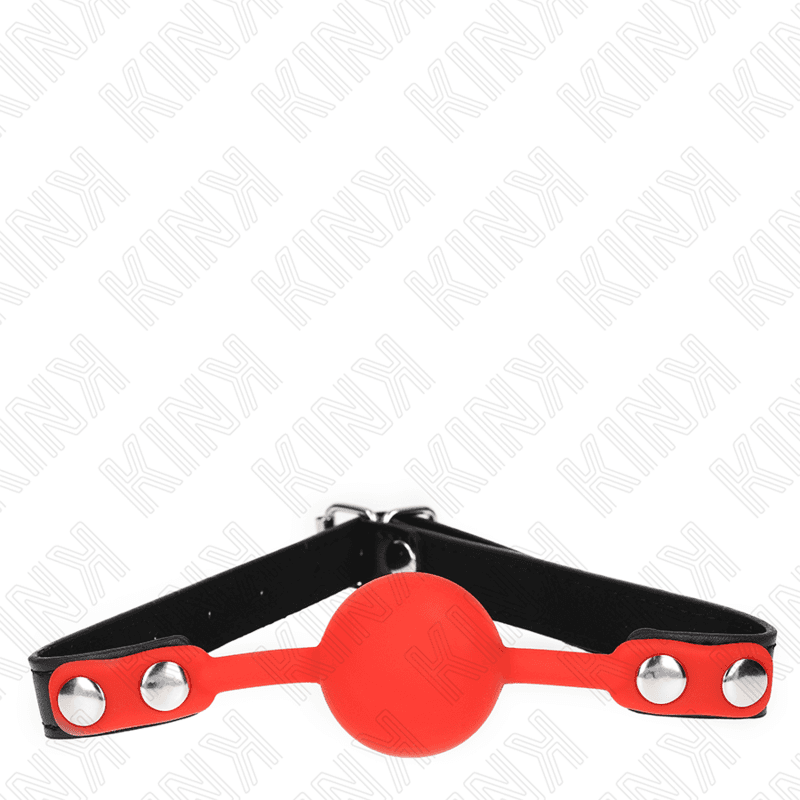 KINK Bâillon boule en silicone 4 cm - Rouge