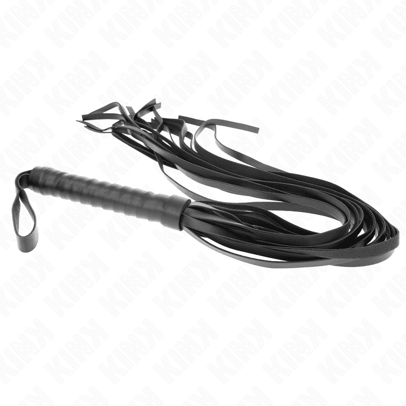 Kink - Fouet manche court et longue lanière noir 70 cm, photo 5