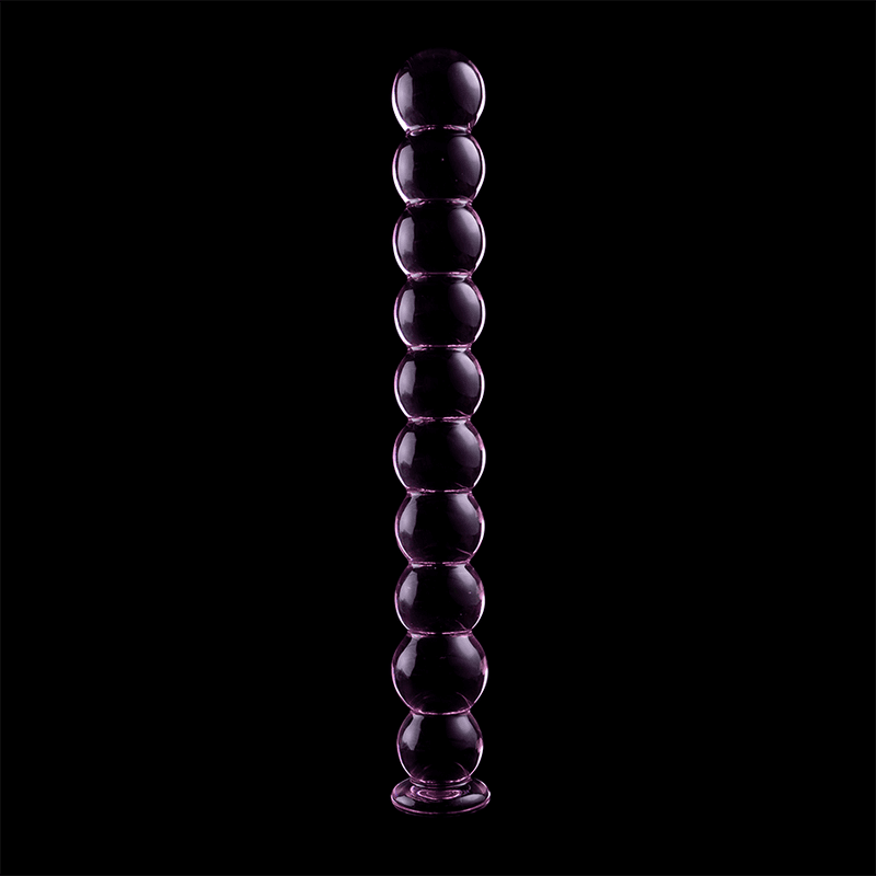 Ibiza Nebula Series Modèle 22 - Gode en verre borosilicate rose 21,5 cm, photo 6