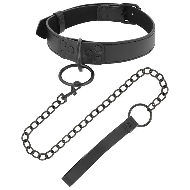 Darkness Collier fin noir avec chaîne, photo 2