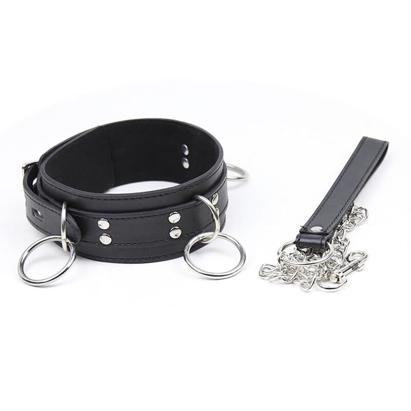 Ohmama Fetish Collier de soumission avec 3 anneaux, photo 4