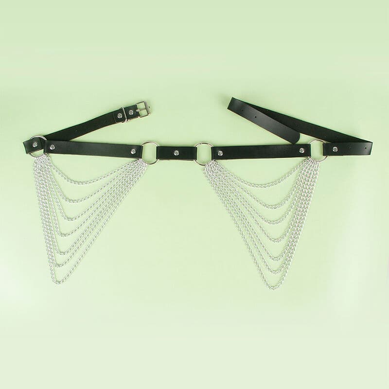 Subblime - Ceinture chaîne en similicuir noir - Taille unique, photo 4