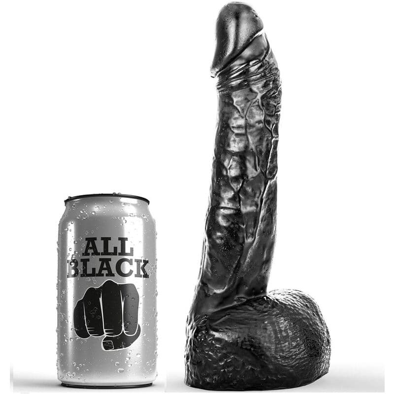 All Black Dildo réaliste AB11 Karl 22 cm Noir