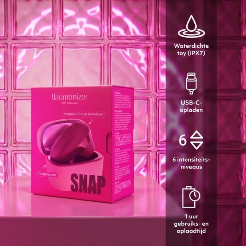 WOMANIZER - STIMULATEUR CLITORIAL À SUCCION PAR PRESSION 6 NIVEAUX D'INTENSITÉ BAIE ÉCRASÉE, photo 11