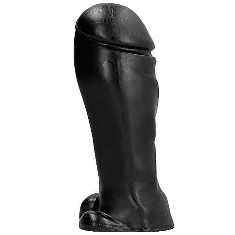 All Black - Gode réaliste à bout large 22 cm - Noir, photo 2