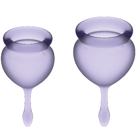 Satisfyer Coupes Menstruelles Feel Good Violet (15 ml et 20 ml)
