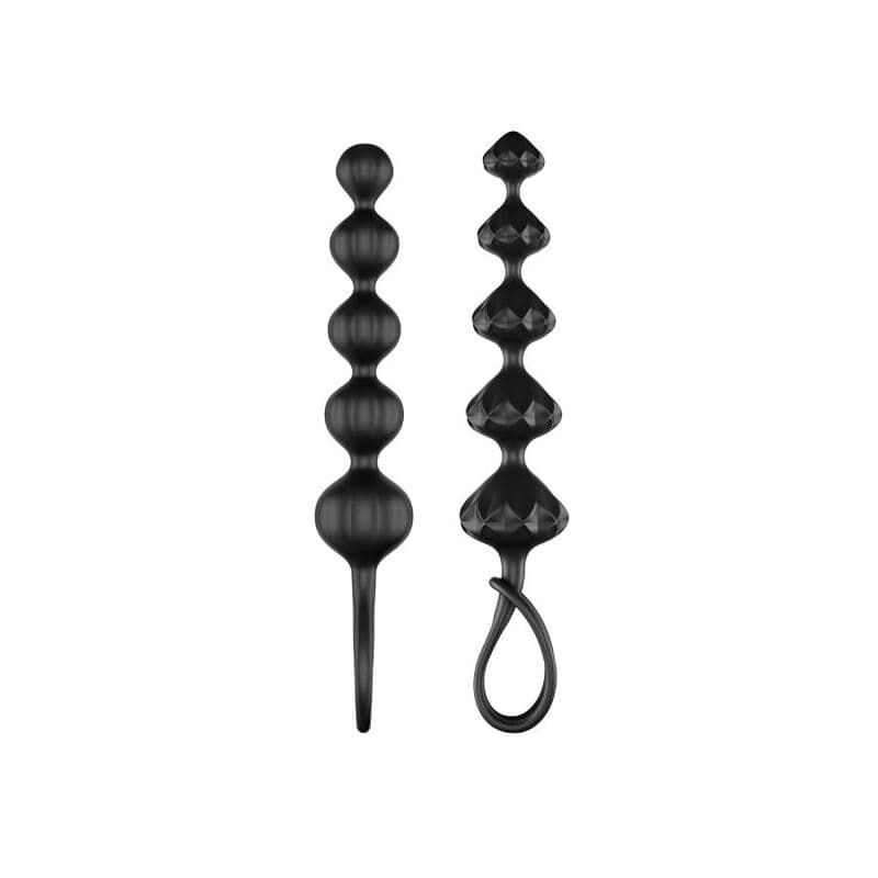 Satisfyer Love Beads Noir - Set de 2 chaînes anales, photo 3