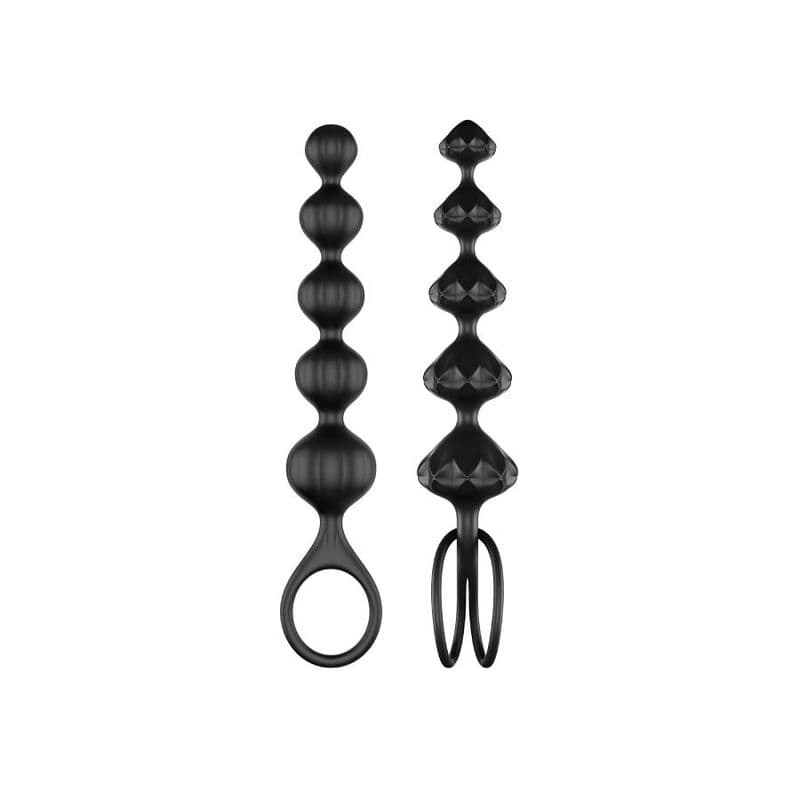 Satisfyer Love Beads Noir - Set de 2 chaînes anales, photo 4