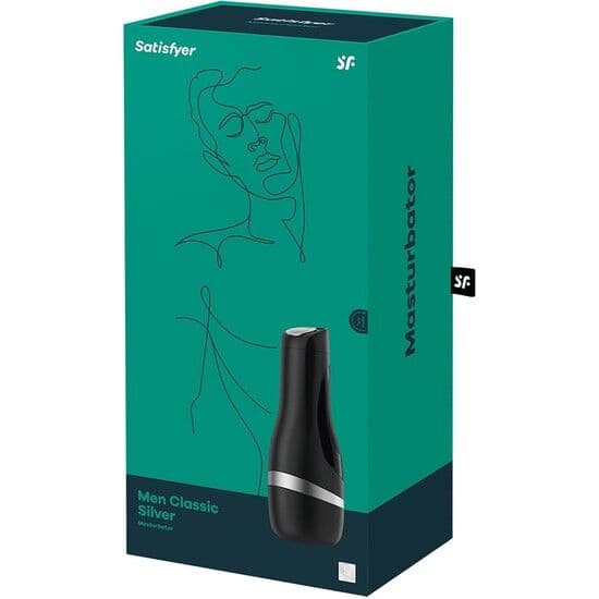 Satisfyer Men Classic Argent - Masturbateur manuel, photo 2