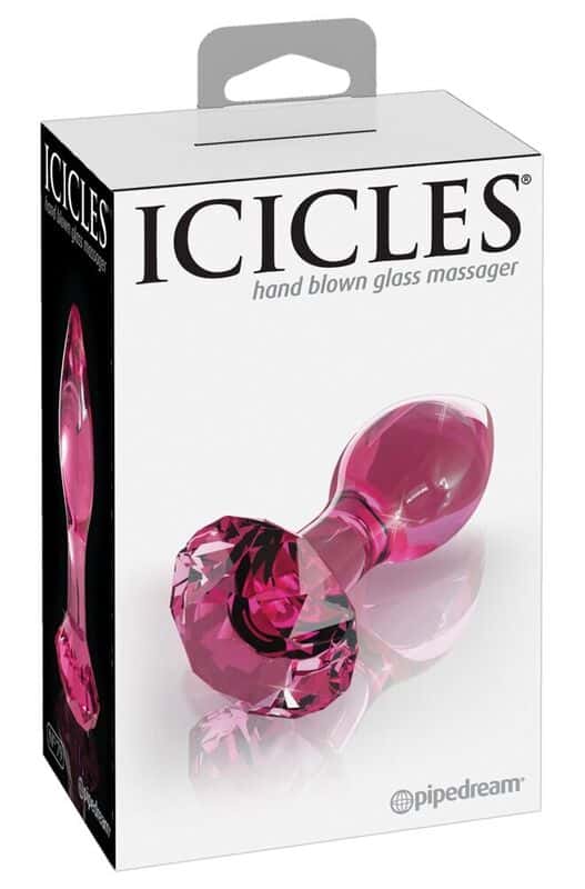 Icicles No. 79 Plug anal en verre - Rose