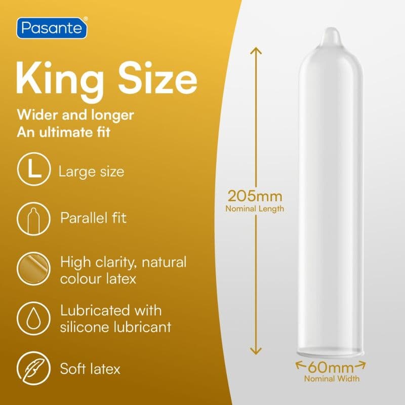 Pasante Préservatifs King Size - Boîte de 12, photo 3