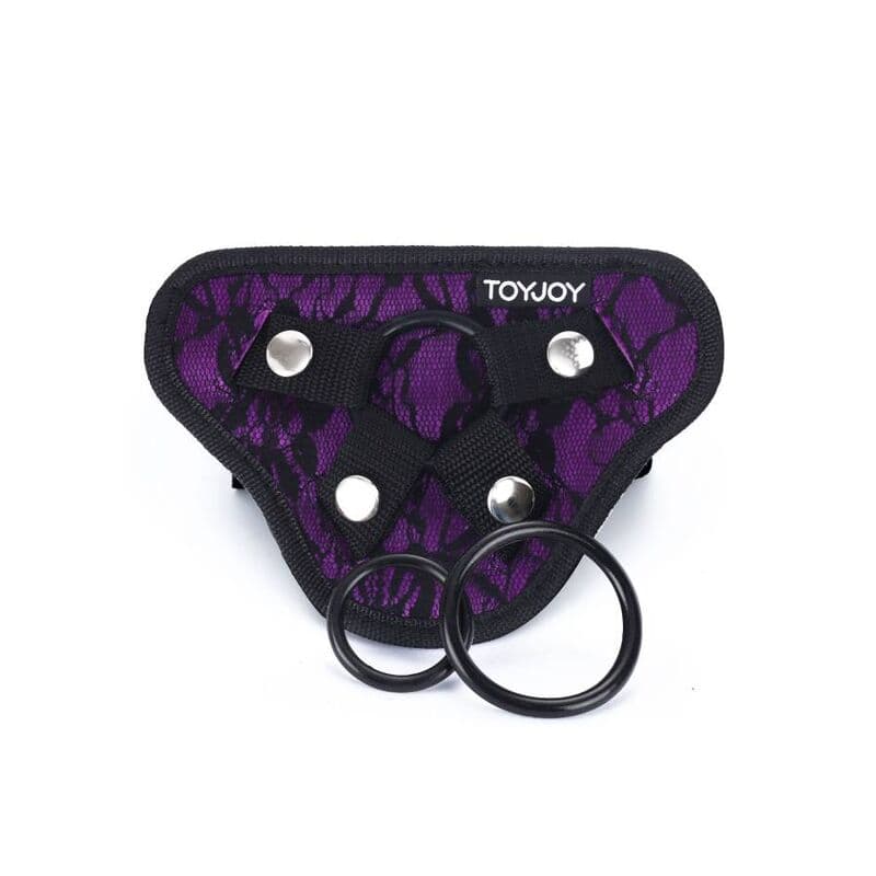 GET REAL - HARNAIS EN DENTELLE STRAP-ON VIOLET, photo 2