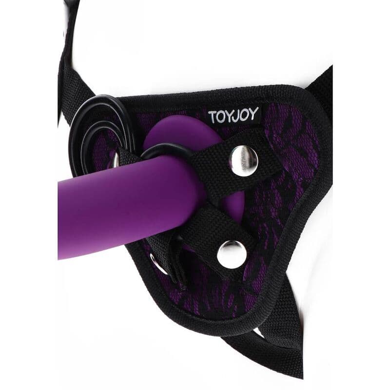 GET REAL - HARNAIS EN DENTELLE STRAP-ON VIOLET, photo 3
