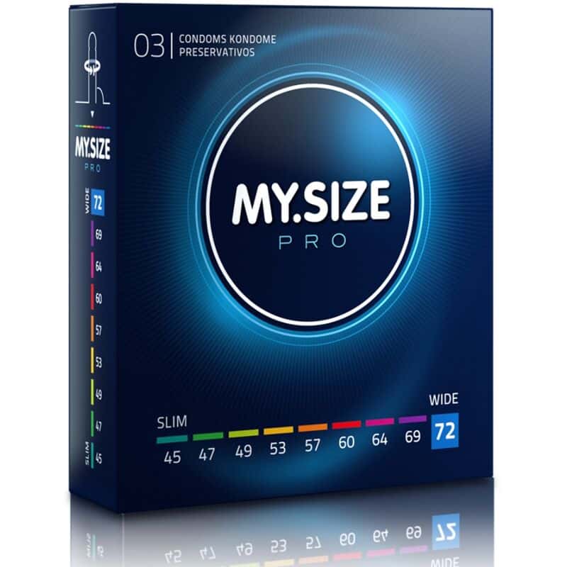 MY.SIZE Préservatifs PRO 72 mm - Boîte de 3