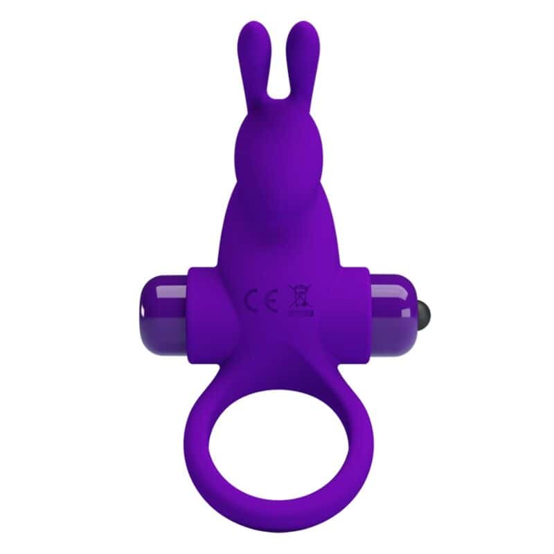 Pretty Love - Anneau pénien vibrant Vibrant Rabbit Cock Ring I - Violet