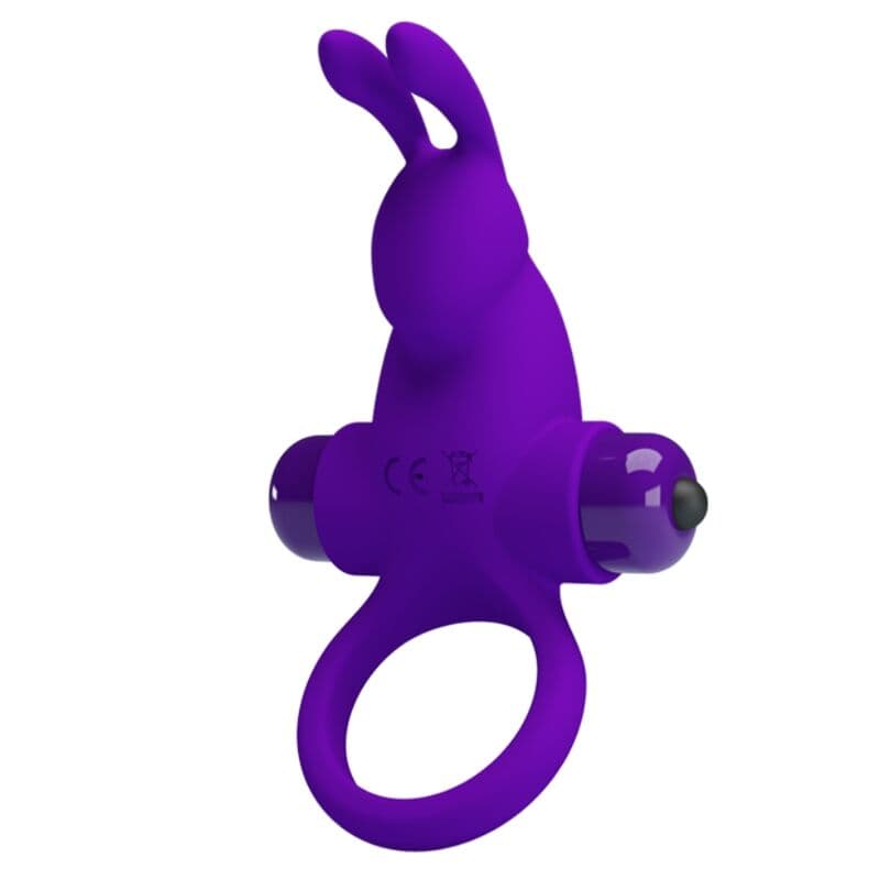 Pretty Love - Anneau pénien vibrant Vibrant Rabbit Cock Ring I - Violet, photo 3
