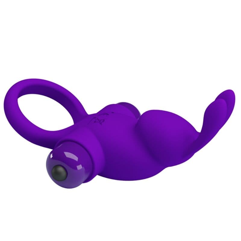 Pretty Love - Anneau pénien vibrant Vibrant Rabbit Cock Ring I - Violet, photo 5