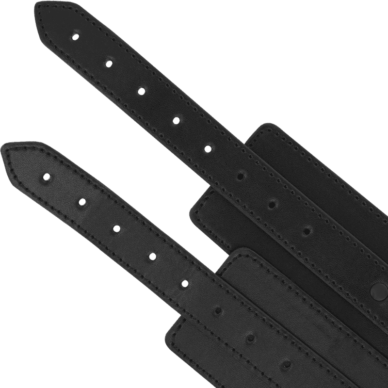 Intense Fetish Chevilles en cuir végétalien Noir, photo 5