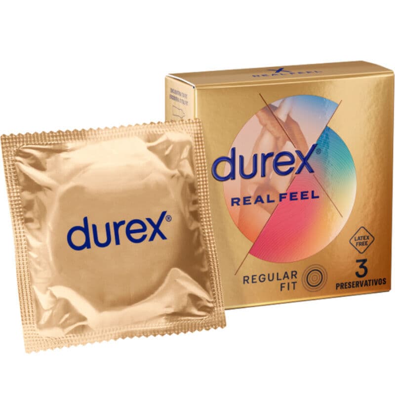 Durex Préservatifs Real Feel Sans Latex - Boîte de 3