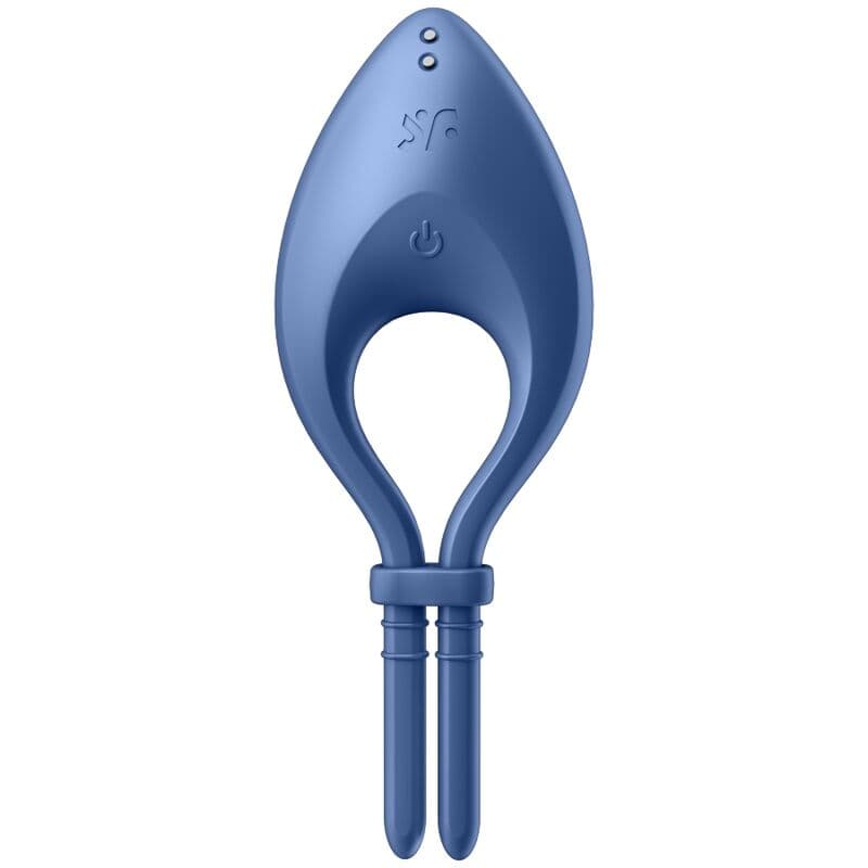 Satisfyer Bullseye - Anneau vibrant ajustable connecté Bleu, photo 2