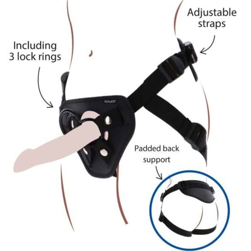 Get Real Harnais Strap-On Deluxe Noir
