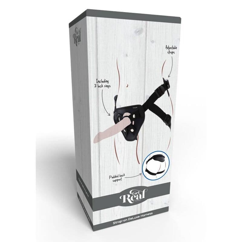 Get Real Harnais Strap-On Deluxe Noir, photo 9