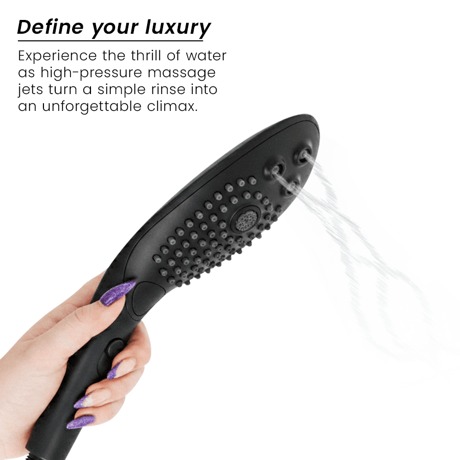 WOMANIZER - POMMEAU DE DOUCHE STIMULANT CLITORIAL WAVE NOIR, photo 8
