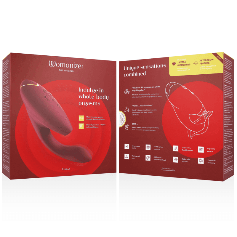WOMANIZER - DUO 2 STIMULATEUR BORDEAUX, photo 13