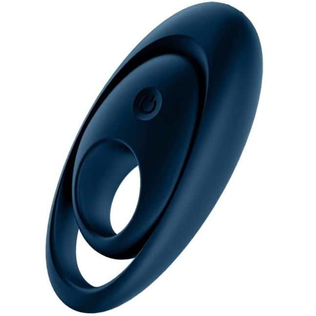 Satisfyer Glorious Duo - Anneau pénien vibrant double bleu