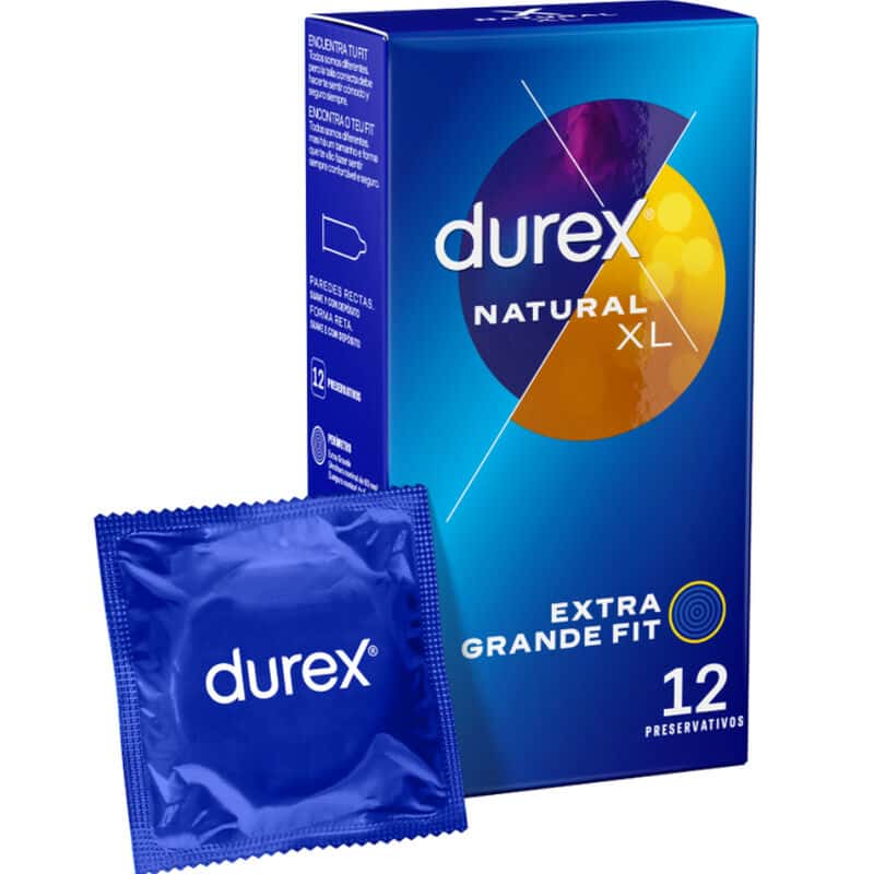 Durex Préservatifs Natural XL - Boîte de 12