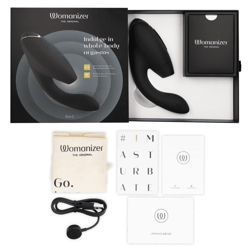 WOMANIZER - STIMULATEUR DUO 2 NOIR, photo 14