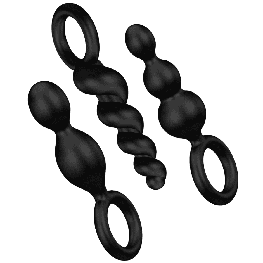 Satisfyer Booty Call Plug Set - Coffret de 3 plugs anaux noir