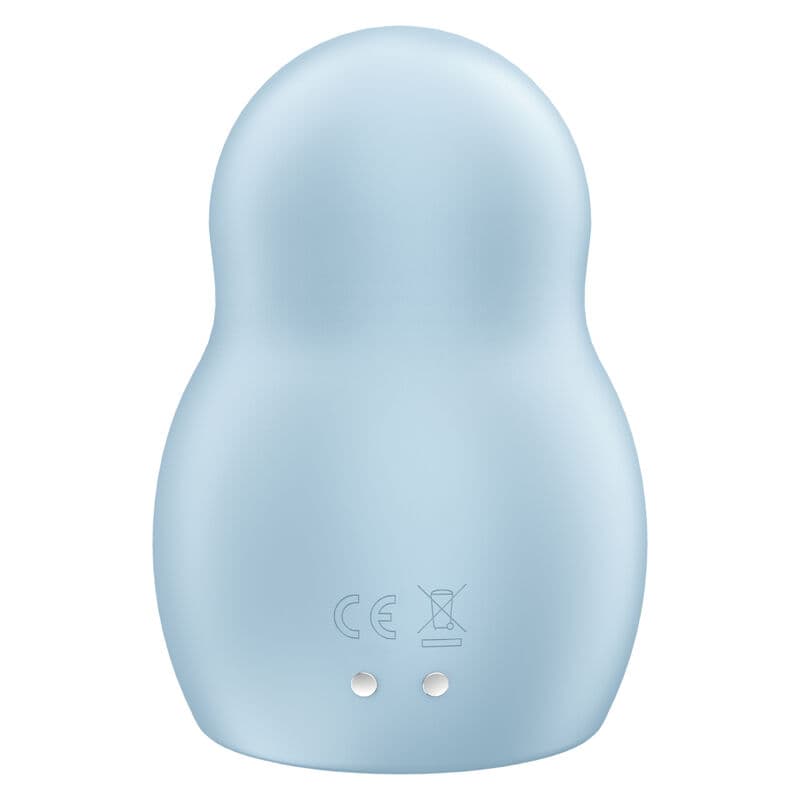 SATISFYER - STIMULATEUR ET VIBRATEUR DOUBLE AIR PULSE PRO TO GO 1 BLEU, photo 3