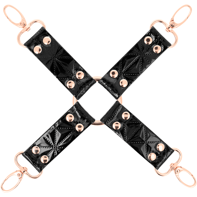 BEGME Black Edition Connecteur Hog Tie en cuir végan - Noir