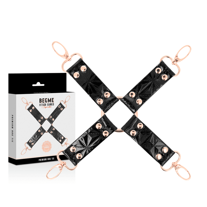 BEGME Black Edition Connecteur Hog Tie en cuir végan - Noir, photo 2