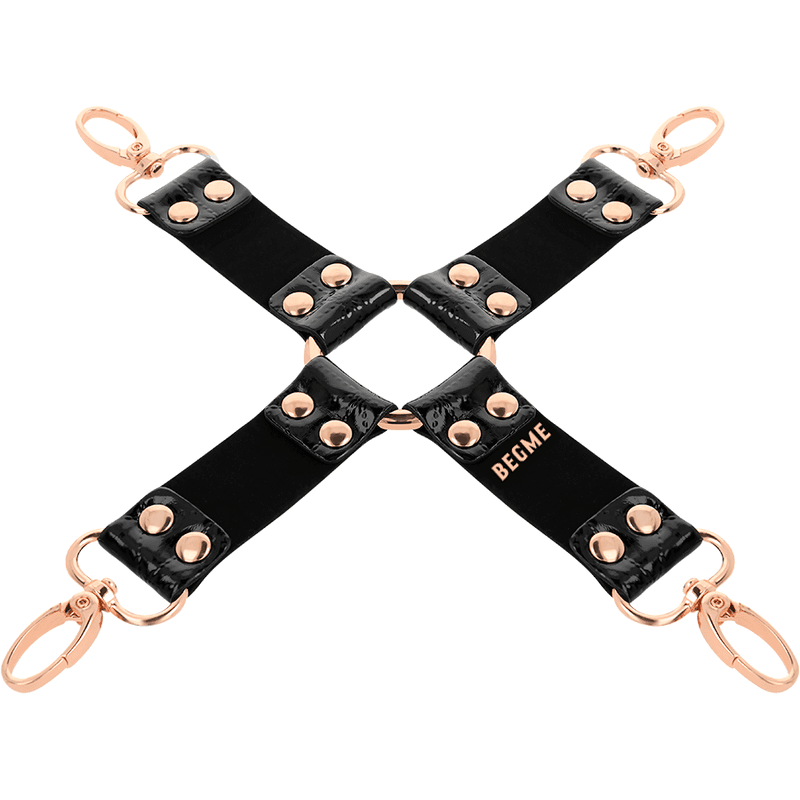 BEGME Black Edition Connecteur Hog Tie en cuir végan - Noir, photo 4