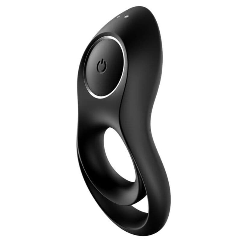 Satisfyer Legendary Duo - Anneau pénien vibrant double noir