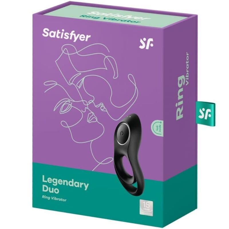 Satisfyer Legendary Duo - Anneau pénien vibrant double noir, photo 4