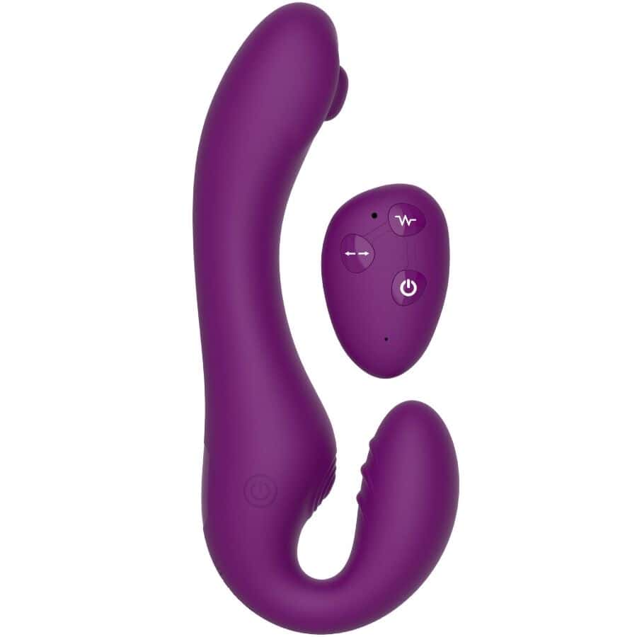 XOCOON vibromasseur strapless 2-en-1 avec télécommande - Violet