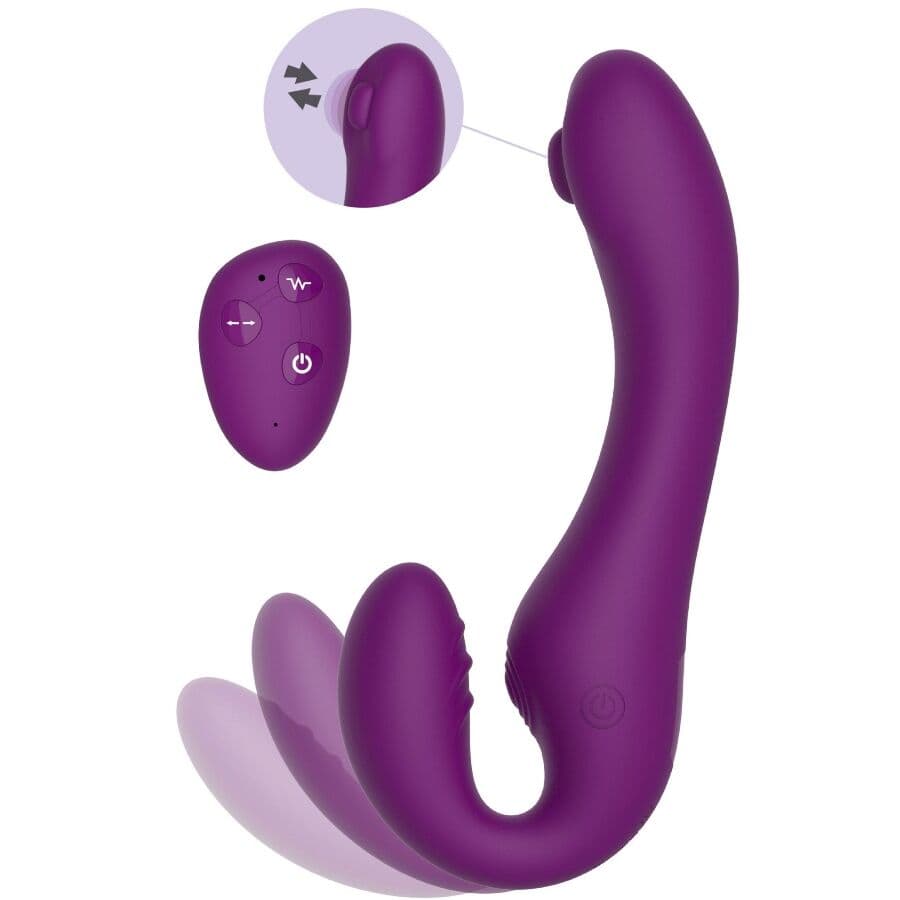 XOCOON - VIBRATEUR SANS STRAPLESS 2 EN 1 AVEC TÉLÉCOMMANDE VIOLET, photo 8