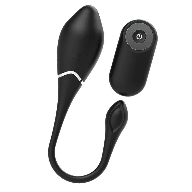 Black&Silver Œuf vibrant rechargeable Jenell - Noir et argent, photo 2